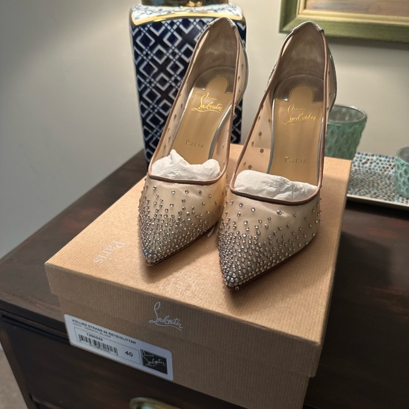 Christian Louboutin follies strass 85 rete/glitter - Picture 8 of 9